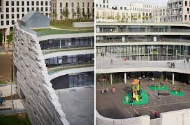 Chartier Dalix S Parisian Primary School Encourages Biodiversity School Architecture Green Architecture Architecture