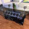 A unique piece of automotive art for just £3000.00 this table is a genuine ferrari engine with cast marking of ferrari and the engine code of f129b. 3