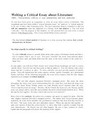 Such a small sample size it is difficult to generalize these findings to the larger graduate student population. Https Www Sunydutchess Edu Assets Writcriticalessaylit Pdf