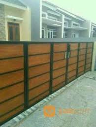 Harga papan grc motif kayu 2018, pagar grc putih, pagar lisplang grc, pagar minimalis, pagar. Pagar Grc Motif Serat Kayu Bandar Lampung Jualo