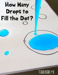 preschool counting how many drops to fill the dot teach beside me