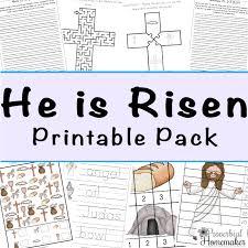 394.84 kb, 1250 x 1618. He Is Risen Resurrection Sunday Printable Pack Proverbial Homemaker