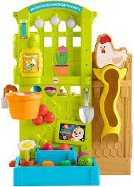Fisher Price Garden To Kitchen Interactive Farm To Kitchen Playset For Toddlers With Music Lights And Learning Content In 2021 Playset Fisher Price Amazing Gardens