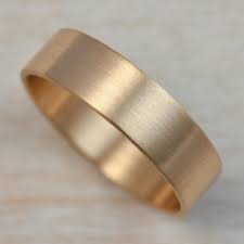 Wide Slimmest Fitting Flat Wedding Band Wedding Bands Mens Gold Wedding Band Minimal Wedding Band