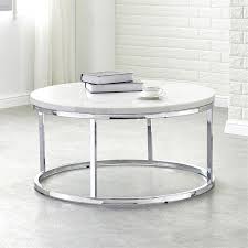 The piece is fabricated out of durable, lightweight aluminum that is polished to a brilliant shine. Steve Silver Echo White Marble And Chrome Metal Round Cocktail Table Walmart Com Walmart Com