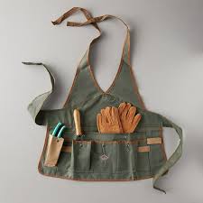 Canvas Garden Apron In 2020 Gardening Apron Gardening Outfit Tool Apron