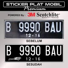 Oracal 651 asahi transign max decal masking tape. Terjual Stiker Plat Nomor Mobil Bahan 3m Bonus Sticker Plat Nomor Kaca Spion Kaskus