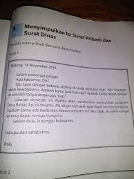 Pengertian surat dinas fungsi ciri syarat bagian contoh. Contoh Surat Pribadi Dan Surat Dinas Brainly Kumpulan Surat Penting