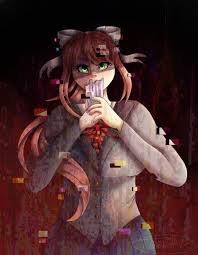 Red monika by alonsoespinoza on deviantart. Just Monika Ddlc By Jinx Wolf 47 On Deviantart All Credit To The Creator Doki Doki Literature Club Amino