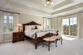 Maybe you would like to learn more about one of these? Master Bedroom In Luxury Home With Tray Ceiling Stock Photo Picture And Royalty Free Image Image 50031223