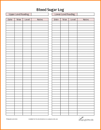 monthly diabetes log sheet printable blood sugar log