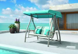 Nofi Outdoor Swing Features Seat Back Crafted Of Weather Resistant Fabric Place It In Your Garden Or Courty In 2020 Swing Chair Outdoor Outdoor Swing Swinging Chair