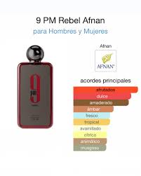 9 PM Rebel de Afnan es una fragancia de la familia olfativa Arom&aacute;tica  Frutal para Hombres y Mujeres. 9 PM Rebel se lanz&oacute; en 2024. La Nariz detr&aacute;s  de esta fragrancia es