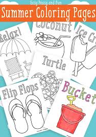 You can also prepare your own preschool coloring book. Summer Coloring Pages Free Printable Easy Peasy And Fun