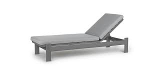 Modern Simple And Confident The Eleya Lounger S Boxy Silhouette Makes For Su Contemporary Outdoor Furniture Modern Outdoor Lounge Chair Lounge Chair Outdoor