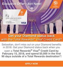Which credit cards should you use at caesars? Caesars Total Rewards Status Match Ended 30th September 2017 Targets Members To Extend Another Year By Applying Forcredit Card Loyaltylobby