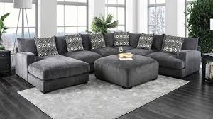 If you want to give your living room a new look, feel and theme then go for fabric sectionals. Cm6587 5 Pc Latitude Run Ruthanne Kaylee Gray Chenille Fabric Sectional Sofa Set With Left Chaise