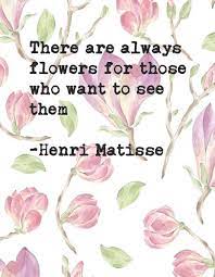 Downloadable Henri Matisse Flower Quote Paper Butterfly Forge