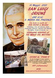 16 MAGGIO: SAN LUIGI ORIONE