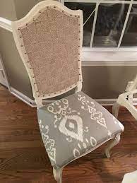 Cane Back Chair Redo Dining Chair Makeover Dining Chairs Chair Makeover