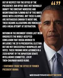 Reading Pres. Obama's response to Trump's treason tantrum reminded me how  much I miss full sentences from a president who is not at war daily with  the dictionary or the Constitution. *sigh*