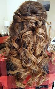 Half Up Half Down Romantic Curls Twisted Bridal Hairstyle Romantic Curls Wedding Hairstyles Updo Hair Styles