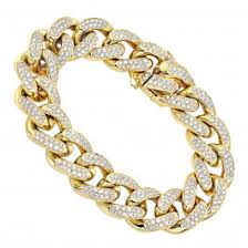 Get the best deals on yellow gold 18k cuban link bracelets for men when you shop the largest online selection at ebay.com. 14k Gold Miami Cuban Link Chain Diamond Bracelet For Men 11 05ct 803052
