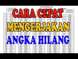 Oke temaan2 kembali lagi bersama saya kali ini saya upload tentang video penting yang ngga seharusnya kaliang ngga toton. Cara Cepat Mengerjakan Tes Angka Hilang Tes Kesermatan Penerimaan Anggota Polri Youtube