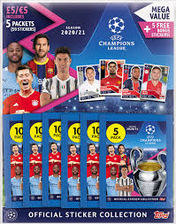 Contact uefa champions league 2020/21 on messenger. Football Cartophilic Info Exchange Topps Uefa Champions League Official Sticker Collection 2020 21 05 Multipack