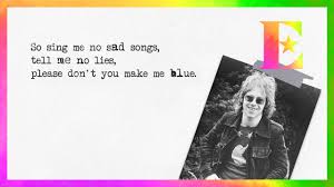 Elton John Sing Me No Sad Songs Youtube