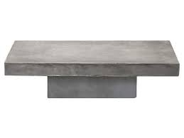 Concrete takes on alluring shapes â€ rounded, polished, and finished in a slate grey. Beton Rectangular Concrete Coffee Table