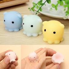 Mochi Soft Octopus Squeeze Stretch Compress Squishy Decompression Toys 1pc Kawaii Toys Cute Toys Cute Squishies