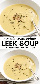 Vegan Potato Leek Soup Recipe Vegan Potato Leek Soup Potato Leek Soup Leek Soup