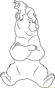 More 100 coloring pages from cartoon coloring pages category. Brother Bear Coloring Page For Kids Free Brother Bear Printable Coloring Pages Online For Kids Coloringpages101 Com Coloring Pages For Kids