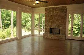 Even in the summer and spring, night time can get chilly making the sunroom unusable. Sunroom Addition Sunroom Addition Sunroom With Fireplace Updating House