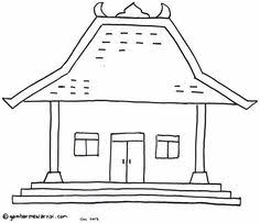 Rumah adat sumatera selatan = limas. Contoh Gambar Mewarnai Gambar Rumah Adat Untuk Anak Paud Kataucap