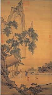 zhou chen 周臣 画閒看儿童捉柳花句意台北故宫博物院典藏周臣 约西元1460至1535年后 字舜卿 别号东村 鹅场散人 吴郡人 今江苏苏州 画山水师陈暹 1405 1496 得宋人法 擅摹李成 919 967 郭熙 kitajskaya zhivopis freski hudozhniki