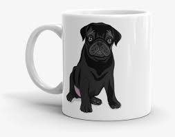 Un pequeño perro muy cariñoso y de gran corazón. Black Pug Butt Mug Perro Pug Negro Dibujo Png Image Transparent Png Free Download On Seekpng