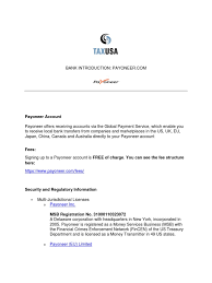 Payoneer is an american financial services company that provides online money transfer, digital payment services and provides customers with working capital. Payoneer Com Introduction Docx Service Industries Business