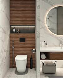 Wallpaper brings color and visual interest into a small space like a bathroom. Pin On Kuhinja