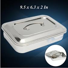 High quality dental lab instrument stainless steel kit wax carving set 10 pcs ce. Stainless Steel Dental Box Tray Plate Holder Case Lid Storage Medical Instrument Buy At A Low Prices On Joom E Commerce Platform