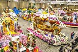 Calculate the sheeting requirements in square yards by multiplying the length times the width of each differently decorate like a parade float. How To Watch Float Decorating For The Rose Parade