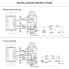Basic 3 way dimmers switches a 3 way dimmer switch is very similar to a regular 3 way toggle switch except for the electronic unit which performs the actual dimming function. 4 Pack Dimmer Switch 3 Way Single Pole Overstock 29446640