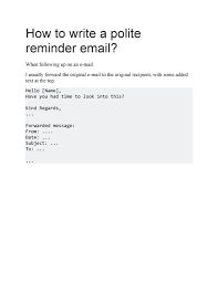 Aug 26, 2020 · a gentle reminder email has enormous benefits. 50 Polite Reminder Email Samples Templates á… Templatelab