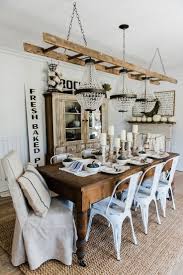 This is a nice complement to the simple setup of the living room that has a single long couch and a wrought iron fireplace at the corner. Simple Neutral Fall Farmhouse Dining Room Modern Farmhouse Dining Farmhouse Style Dining Room Farmhouse Dining Room