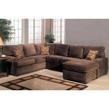 Amazon Com Sectional Sofa Couch Chaise With Block Feet In Chocolate Color Furniture De Sectional Sofa Couch Sectional Sofa With Chaise Brown Sectional Sofa