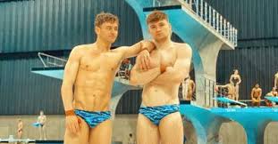 Tom daley's diving partner matty lee shared a hilarious message as the shirtless pair relaxed in their hotel room after arriving in tokyo for the fina world cup on tuesday. Edge Media Network Olympian Tom Daley Opens Up Shares Steamy Pics With Swimming Partner Matty Lee