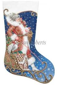 Maybe you would like to learn more about one of these? Mrs Santa Sleds In Susan Roberts Ttaxs389 Tony Minieri Designs Needlepoint Christmas Stockings Needlepoint Stockings Cross Stitch Christmas Stockings