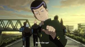 Ray chase is the english dub voice of tenga onigawara in mob psycho 100, and yoshimasa hosoya is the japanese voice. Mob Psycho Onigawara Explore Tumblr Posts And Blogs Tumgir