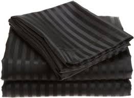 Black And White Striped Sheet Set Queen Amazon Com Divatex Home Fashions Royal Opulence Woven Satin Stripe Full Sheet Set Black Home Kitchen King Sheet Sets Sheet Sets Queen Microfiber Bedding
